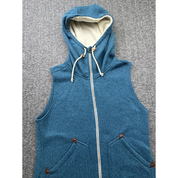 Burton Jackets & Blazers - Burton Vest Womens M Blue Hooded Sleeveless Full Zip DRYRIDE Outdoor Ski Snow